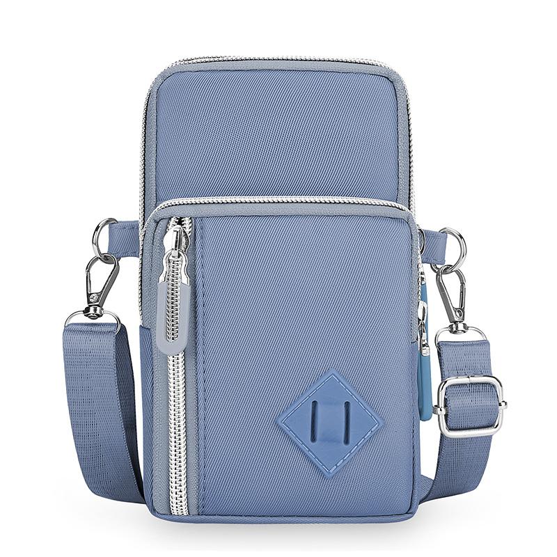 Slim Crossbody Phone Wallet – Water-Resistant Nylon Bag for Women, Adjustable Strap