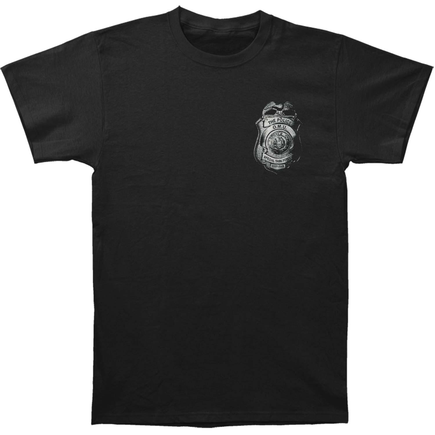 Men s Police World Tour 2007-2008 Slim Fit T-shirt X-Large Black S