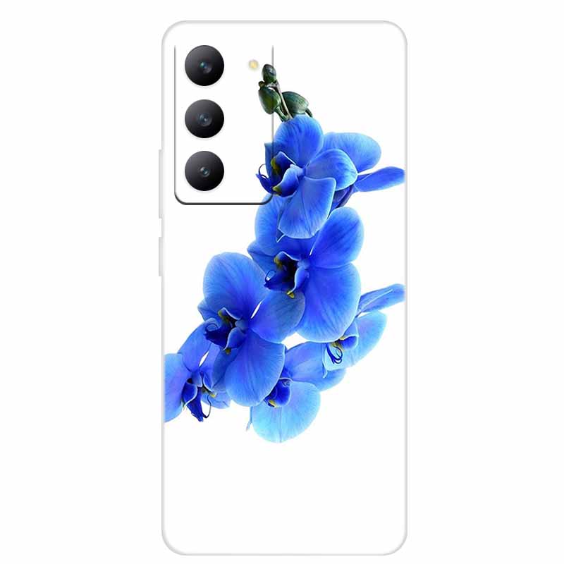 

For Redmi 15 4G Phone Case Fashion Flowers Transparent Silicone TPU Soft Back Cover Case For Xiaomi Redmi 15 5G Case Redmi15 Bag Redmi 15 4G