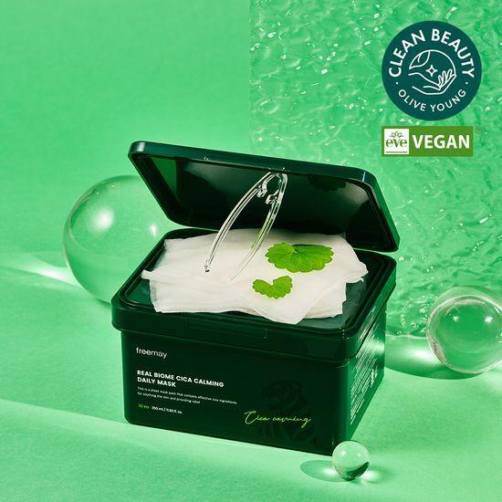 

Madagascar Centella asiatica/Moisture Soothing Freemay Real Biome Cica Calming Daily Mask 30 sheets