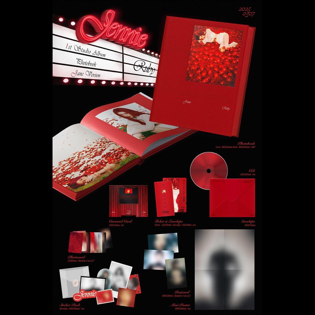 JENNIE (BLACKPINK) - Ruby Fotobuch (Jane Ver. / Zen-Vers.)