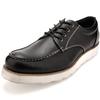 KIXSTAR Casual Wide Size Men's Shoes, Boots/Sneakers, Lightweight, Waterproof, Fit, 3E, Stylish, Black, 27.5cm