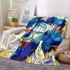Sonic Mega Man Adventure Flannel Blanket Super Soft Warm Cozy Blanket For Sofa Bed Office Travel Allseason Home Decor Gift