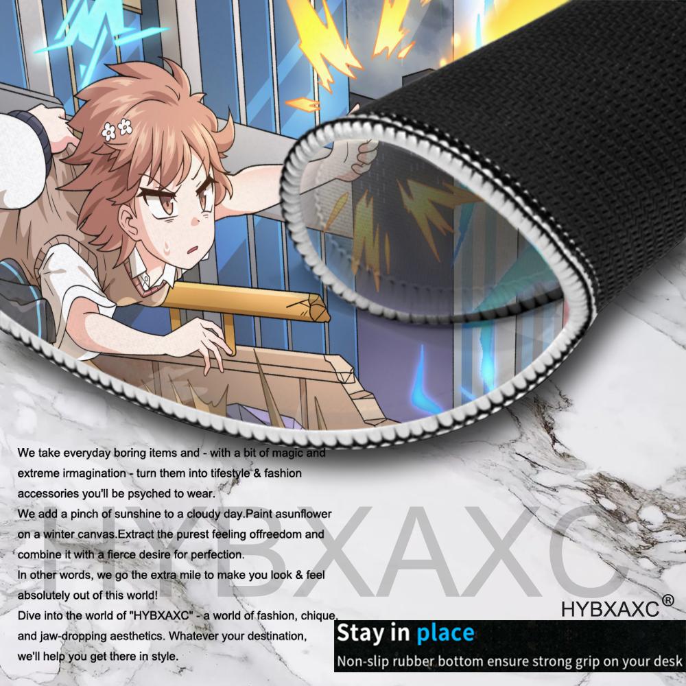 HYBXAXC Large Anime Girl Mouse Pad Vibrant Starry Non-Slip Rubber Washable Anime Mouse Pads mat gadgets office Carpet 900x400