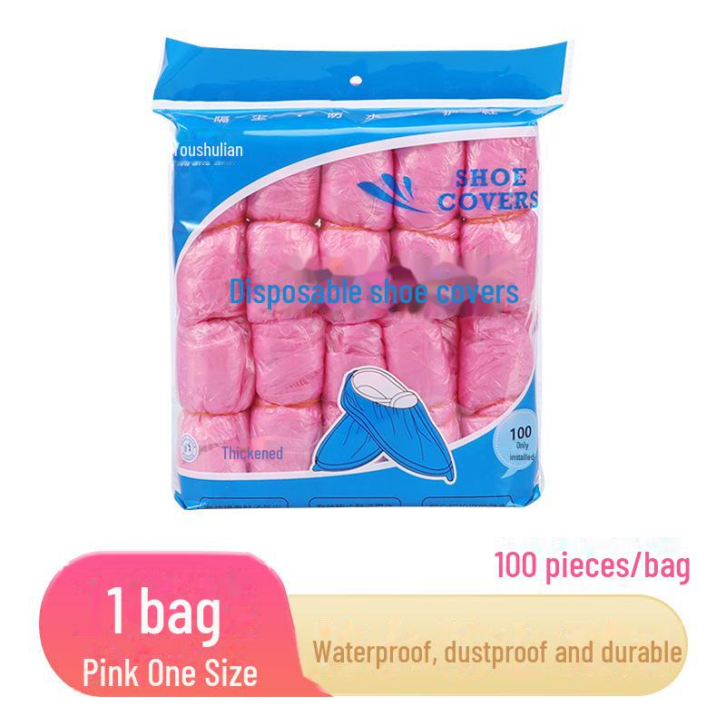 Large Thickened Disposable PE Shoe Covers for Indoor Dust Protection