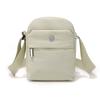 Lightweight Nylon Crossbody Bag with Front Flap Snap Closure Casual Mini Shoulder Purse for Daily Travel