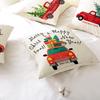 Cartoon Bedruckter Polyester Kissenbezug Zuhause Weihnachts-Serie Sofa Kissenbezug Neuer Kissenbezug