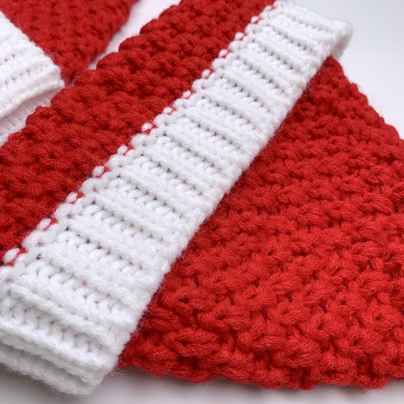 Autumn and winter warm Christmas knitted woolen hat Halloween creative gift Christmas hat