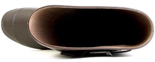 Montfreur LB8121 Women's Brown Rain Boots, Sizes 24.5cm-25.0cm