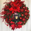 Christmas Day Decorations Christmas Oil Lamps with Christmas Saffron Christmas Wreath Door Hanging