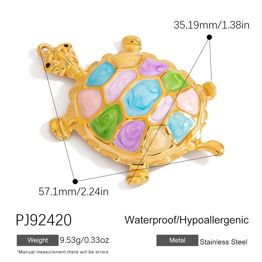 Stainless Steel DIY Jewelry Accessories Cartoon Enamel Pendant for Bracelets and Necklaces