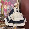 HAMRETHYPPZ BJD Ball Jointed Doll Dress Doll Costume Doll Maid Clothes Ball Jointed Doll Dress Up Doll Dress Princess Maid White Cute Maid Skirt and