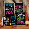 12Pcs Watercolor Doodle Inspirational Greeting Cards Set with Envelopes, Motivational Thank You Card, Encouragement Postcard