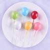 18 Pcs Balloon Cake Insert Rectangular Container Picks Party Ornaments Small Foam Birthday Decoration Cupcake