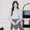 Teluoman Women's Long Sleeve Round Neck Knit Sweater