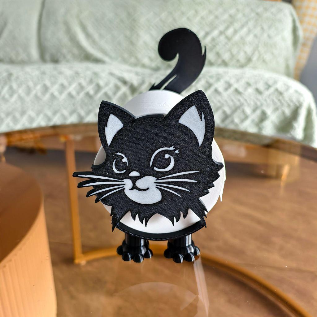 3D Printed Cat Toilet Paper Holder