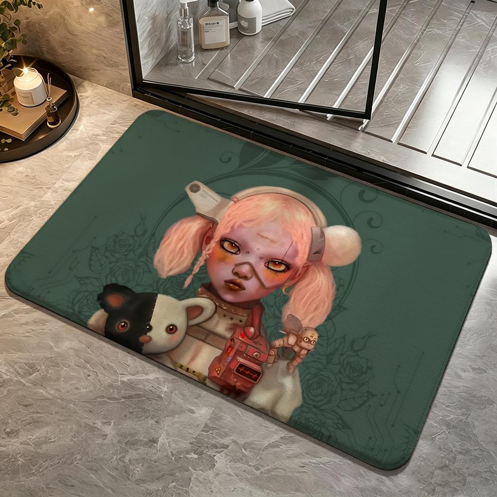 Bring Me the Horizon Floor Mat Bedroom Carpet, Bathroom Foot Mat, Doormat, Non-Slip Absorbent Multi-Use