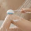 Long Handle Silicone Shower Brush Detachable Handle Bath Back Scrubber  Bathroom Use