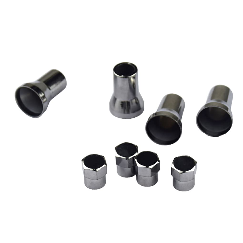 Generic Tire Cap, Simple Design, Replacement Parts, Car Supplies, Valve Stem (Black)