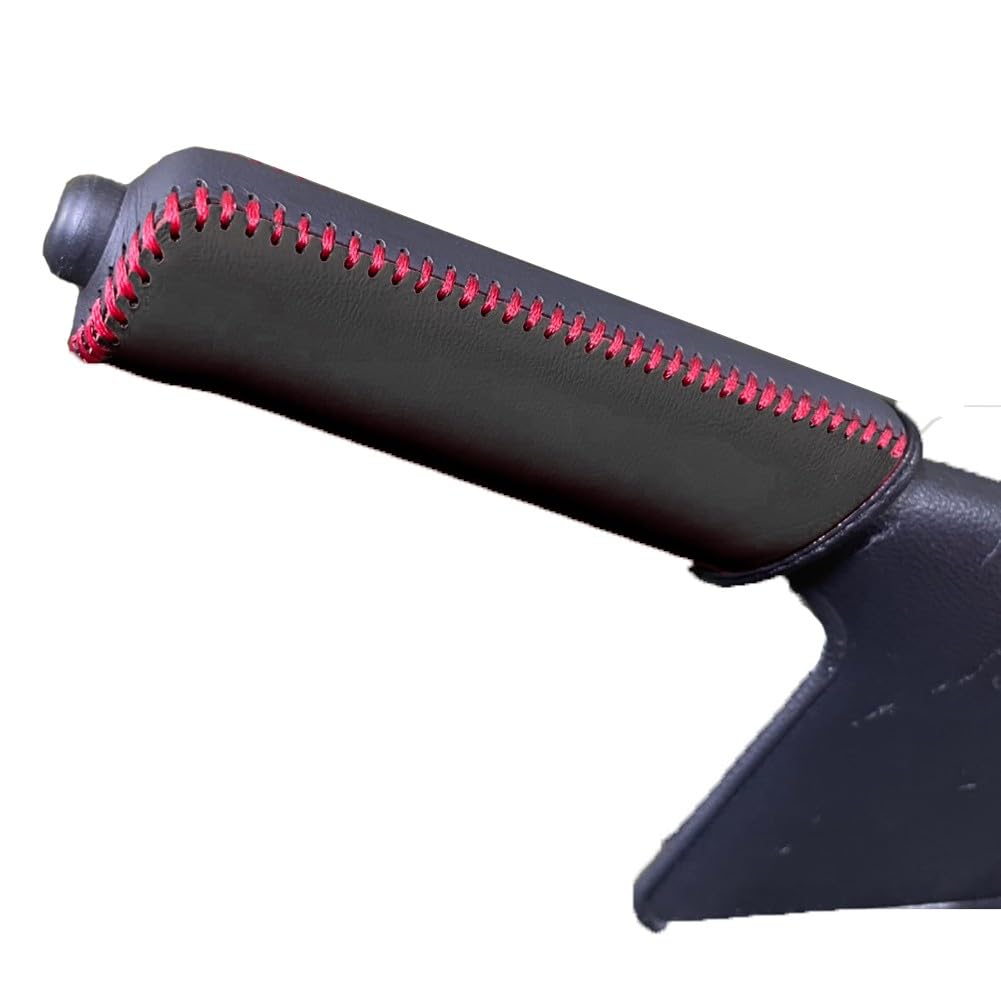

Tricolore Genuine Leather Side Brake Cover for Daihatsu Hijet Truck Black x Red 1BB4D43 Exchange Kit Stain Custom Interior Protection (Tricolore)
