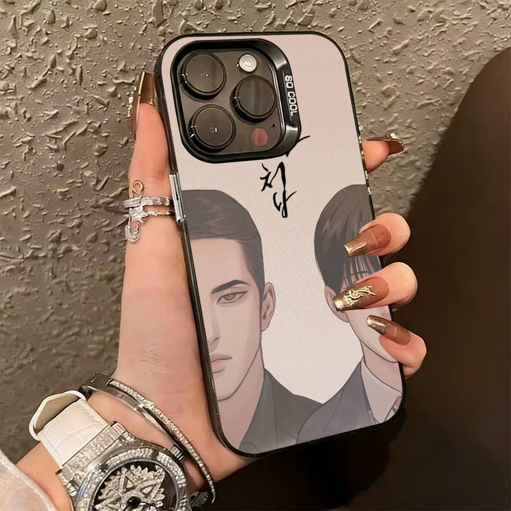 

p-Painter of the N-night Phone Case For iPhone 17,16,15,14,13,12,11 Plus,Pro Max,XS,Colored Silver Plated Inside Cover iPhone16e
