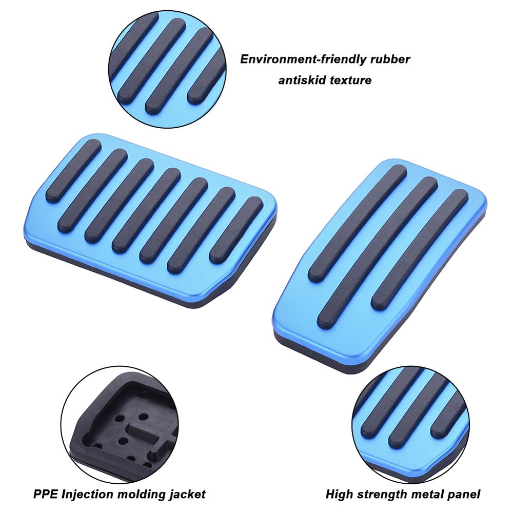 Footrest Plates Covers for Tesla Model 3 2017-2021, Electric Vehicle Pedal Protection Covers