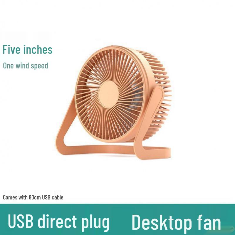 Leiser Schreibtischventilator - Kompakt, Starker Wind, Tragbarer Tischventilator für Büro, Wohnheim oder Zuhause