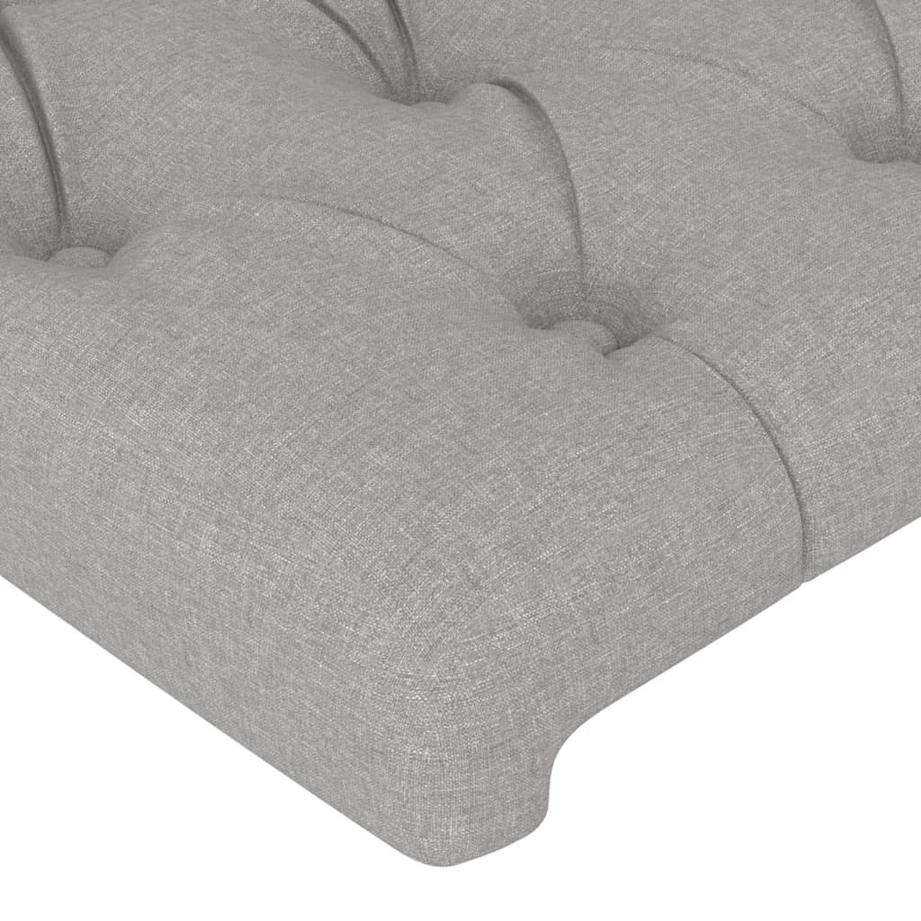 Vidaxl Bed Headboards, 2 Pcs, Light Gray, 80X7X78/88 Cm, Fabric