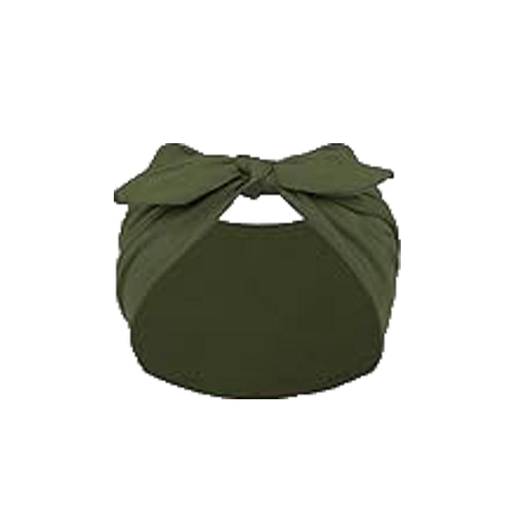 Knotted Rabbit Solid Color Elastic Ear Bow Headband Yoga Sports Headband Sweat-absorbent Antiperspirant Elastic Headdress