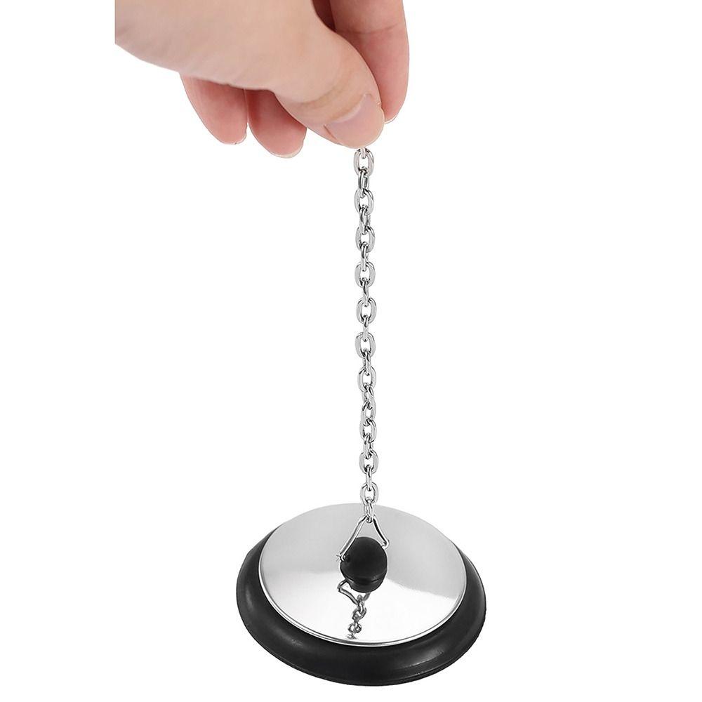 1Pcs With Chain Tub Stopper Universal Bathtub Plug Durable Bath Tub Drain Bathtub Accessories