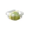 Transparent 50g Flat Lid Pastry Boxes with Mung Bean Cake Stickers (250 Pcs)