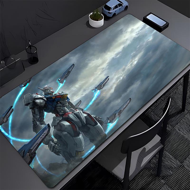 Mouse Pad Large Mechanical Warrior Gundam Aerial Gamer Keyboard Mat Pads Gaming Desk Protector Mousepad Deskmat PC Game Mousepad
