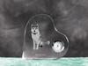 Akita, Akita Inu - Kristalluhr mit Hundebild, herzförmige Tischuhr, personalisierte Standuhr von der Marke Art-Dog
