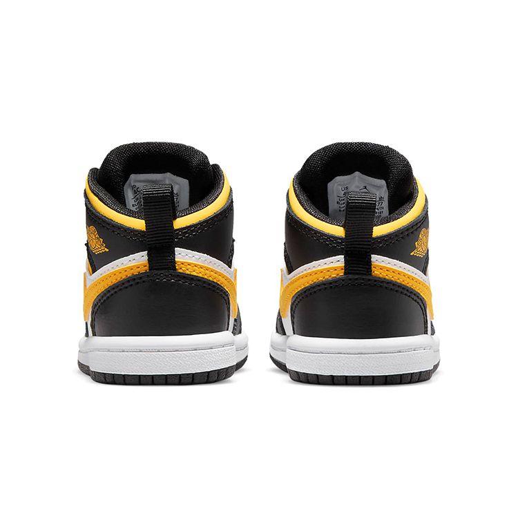 Jordan 1 Mid TD Toddler Black University Gold 640735-177