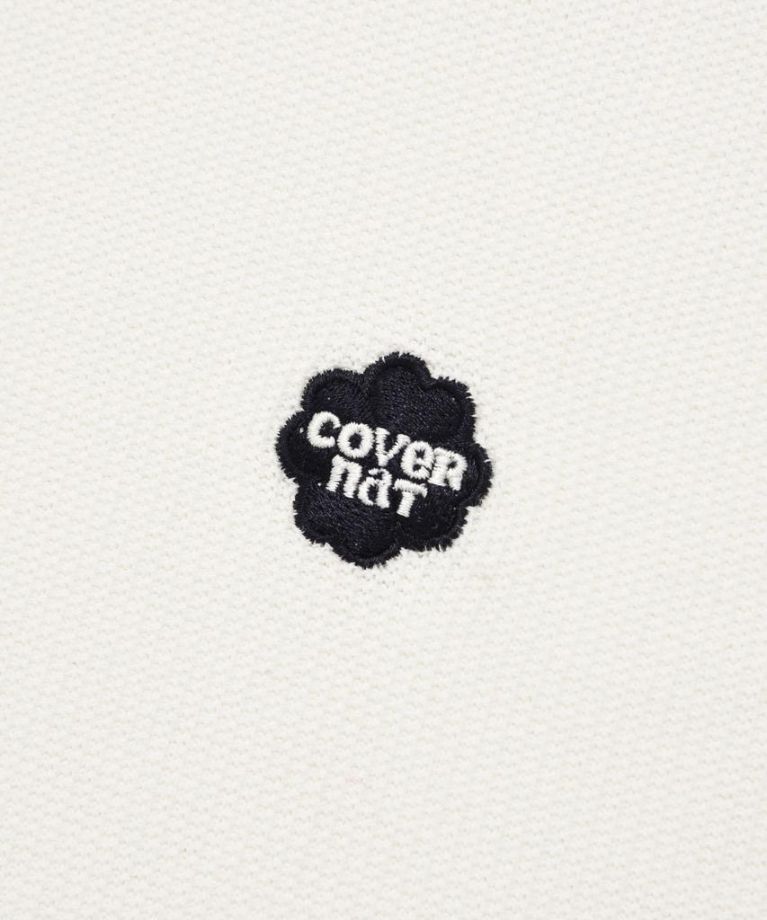 COVERNAT WOMAN Collared Half Knit Ivory