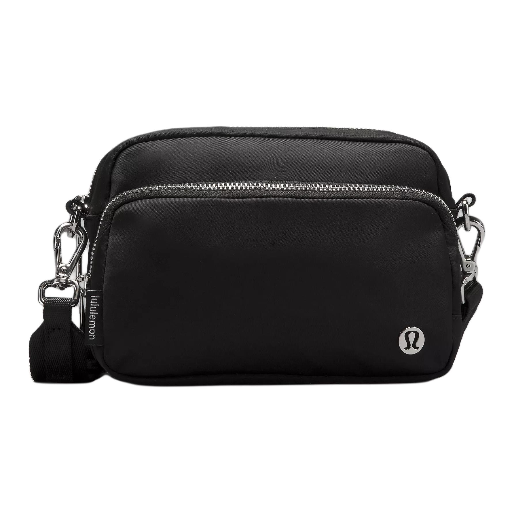 Lululemon Everywhere 2L Casual Versatile Fashion Nylon Crossbody Bag Men Bags Black LU9C80S-0001 Black