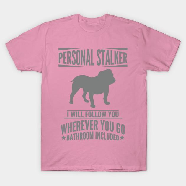 T Shirt Women Bulldog Personal Stalker Harajuku Print Kawaii Tshirt Summer Short Sleeve Female T-Shirt Top Tee