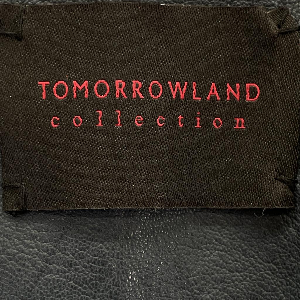 TOMORROWLAND [Collection] 2011 Navy Lamb Leather Zip-Up Blouson Jacket 40 NavyUsed