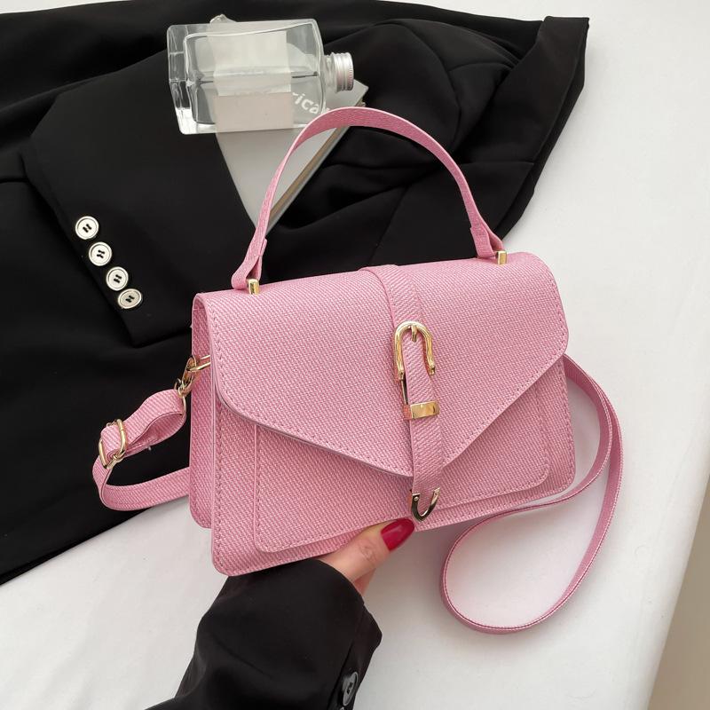 Stylish and simple small bag women's 2025 new trendy summer shoulder women's bag personalized foreign style casual messenger small square bag
