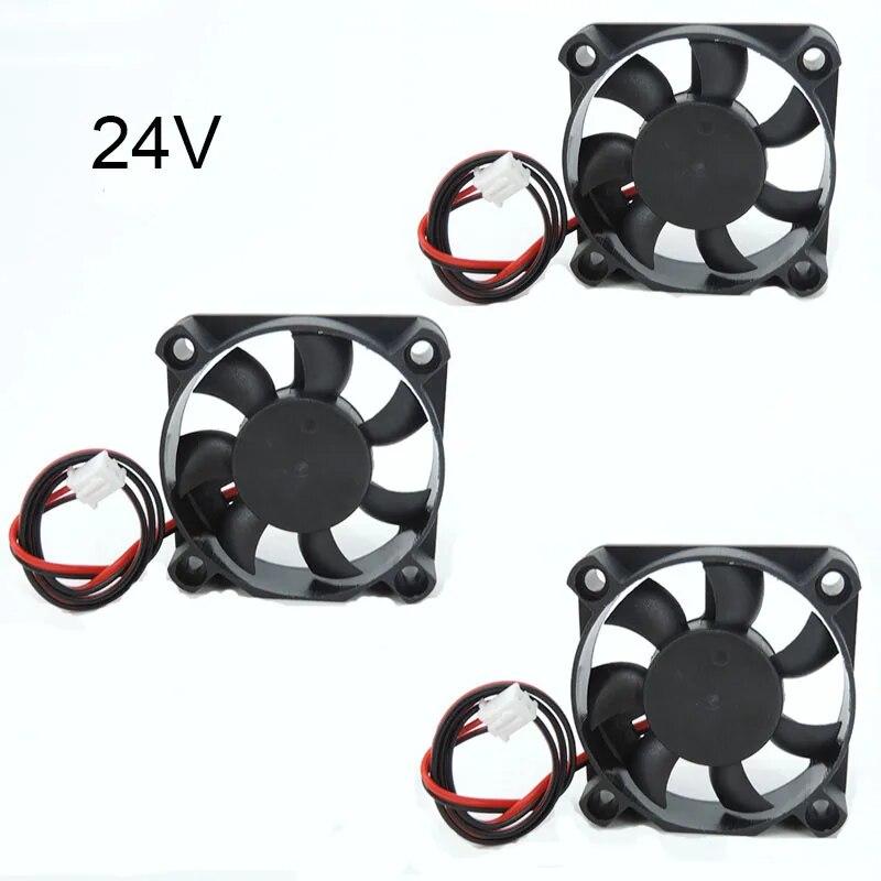 DC 5010 5V 12V 24V Volt 5cm Computer CPU Cooler Cooling Fan 50MM Small Exhaust Fan for 3D Printer 2pin 50x50x10mm Sleeve Bearing