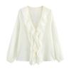 Jnleaog Spring New Arrival Women's Clothing Fashion Style French Fashion Design Laminated Decoration Shirt 9479040