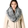 Soft Collar Winter Scarf Warm Plush Shawl For Women Men Lightweight Polyester Cold Weather Accessory