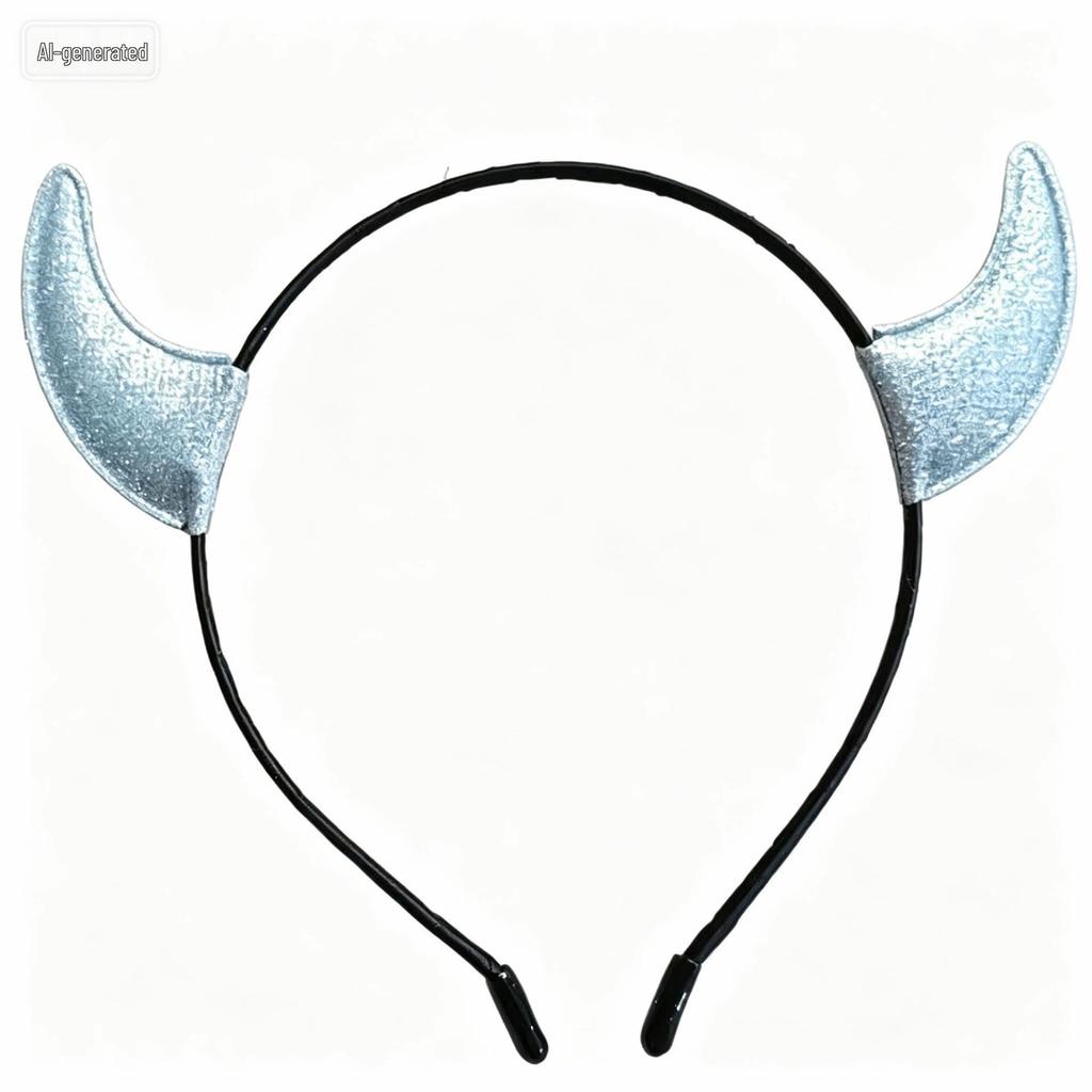 Halloween Devil & Spiderweb Headband with Bat Clip - Ghost Festival Party Costume Accessory