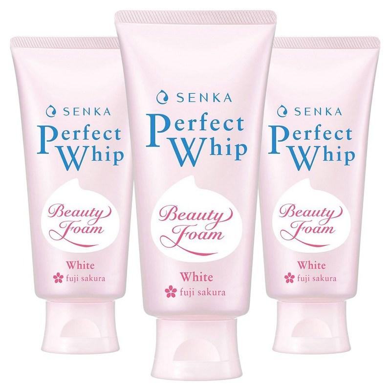 Senka Perfect Whip White Fuji Sakura Cleansing Foam, 3 pcs, 100g