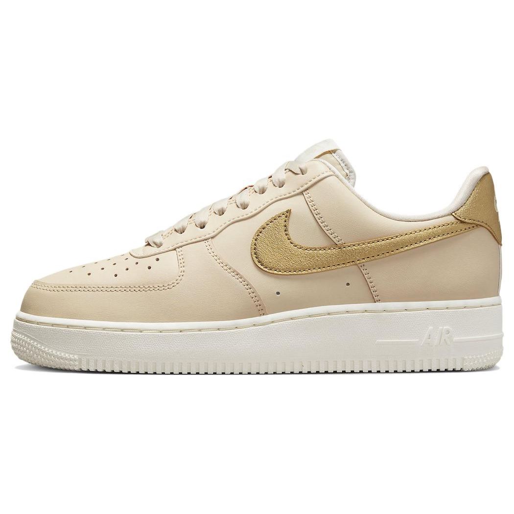 Nike Air Force 1  07 Essential Women s Lifestyle Sneakers Sanddrift Phantom Metallic Gold DQ7569-102 EU 35.5