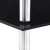 3 Tier Black Glass Display Shelf 30x30x67 Cm