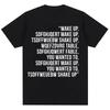 Wake Up System of A Down Chop Suey T Shirts Men Women Fashion Rock Band Hip Hop Vintage Tshirt Oversized Casual Cotton T Shirts