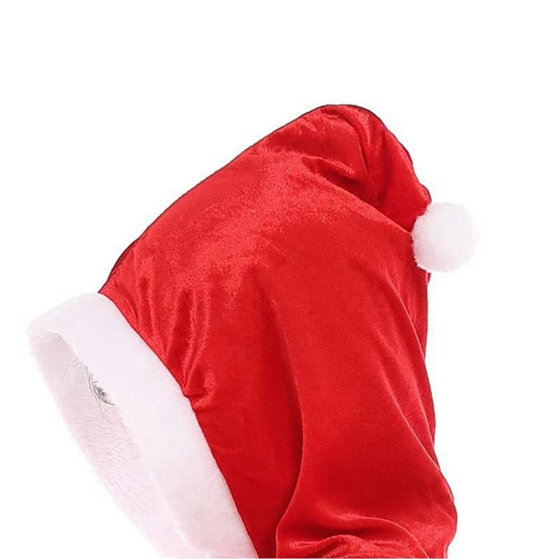 Christmas Poncho Adult Kids Hooded Poncho Short Fleece Role Play Poncho