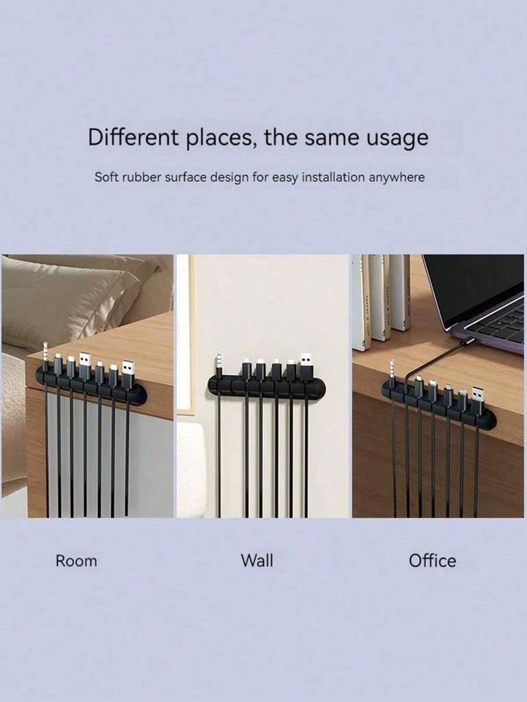 1pc Cable Management Organizer, Desktop Cable Winder, Earphone Cable Tidy Tool