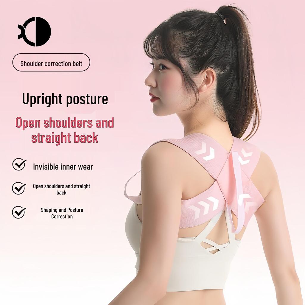 Open-Back Shoulder Training and Correction Strap for Bench Press and Chest Expansion